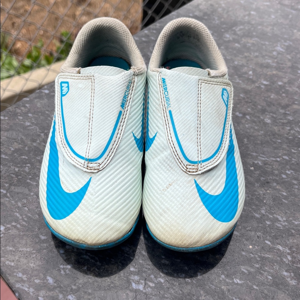 Nike Blue Velcro soccer cleats
